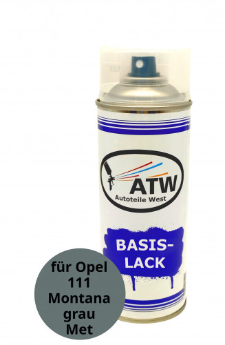 Autolack für Opel 111 Montanagrau Metallic